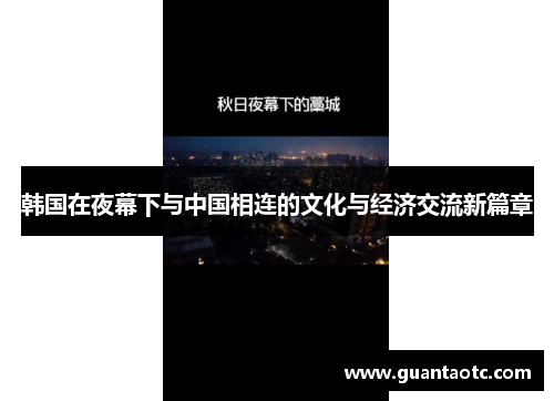 韩国在夜幕下与中国相连的文化与经济交流新篇章